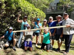 8 Volunteers Showing The First Board Completed