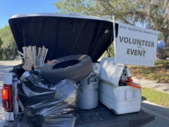 Food T Shirts And Trashbags For Keep Manatee Beautiful Volunteers