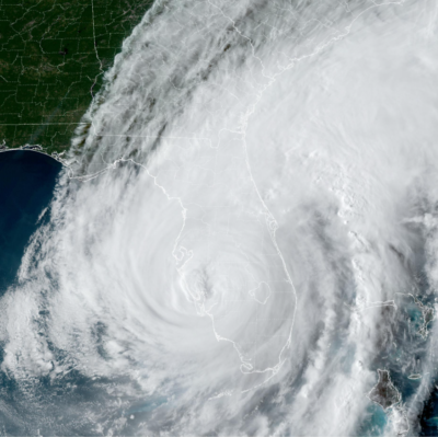 satellite image of Hurricane Ian Sept 28 2022