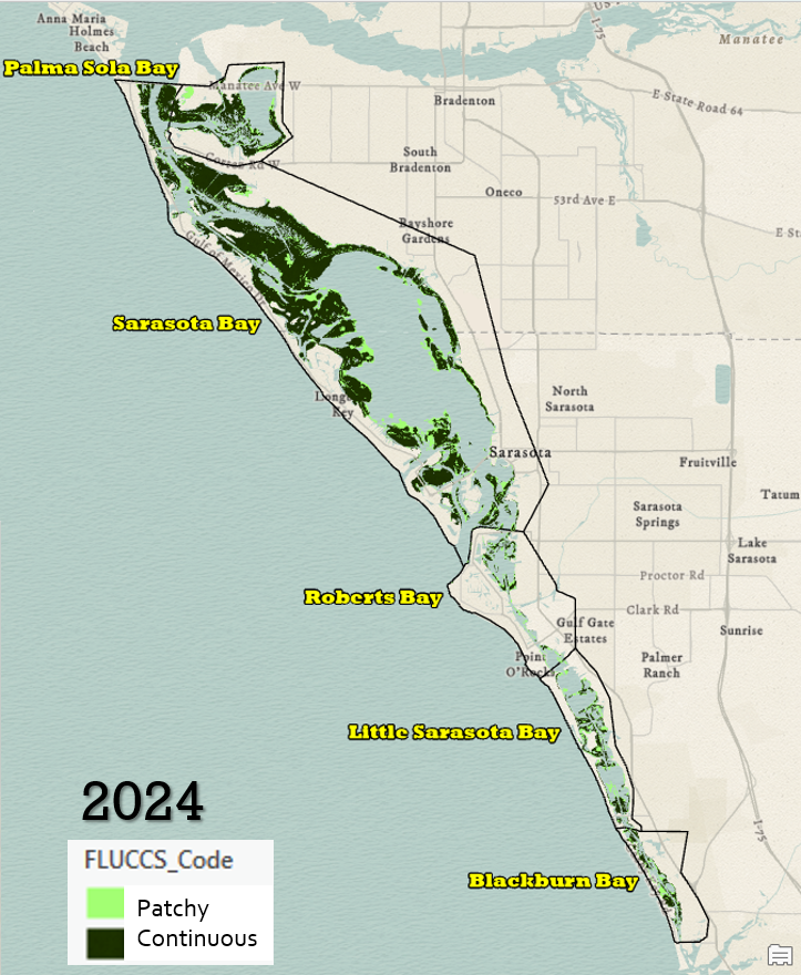 Map Of Seagrass In Sarasota Bay 2024