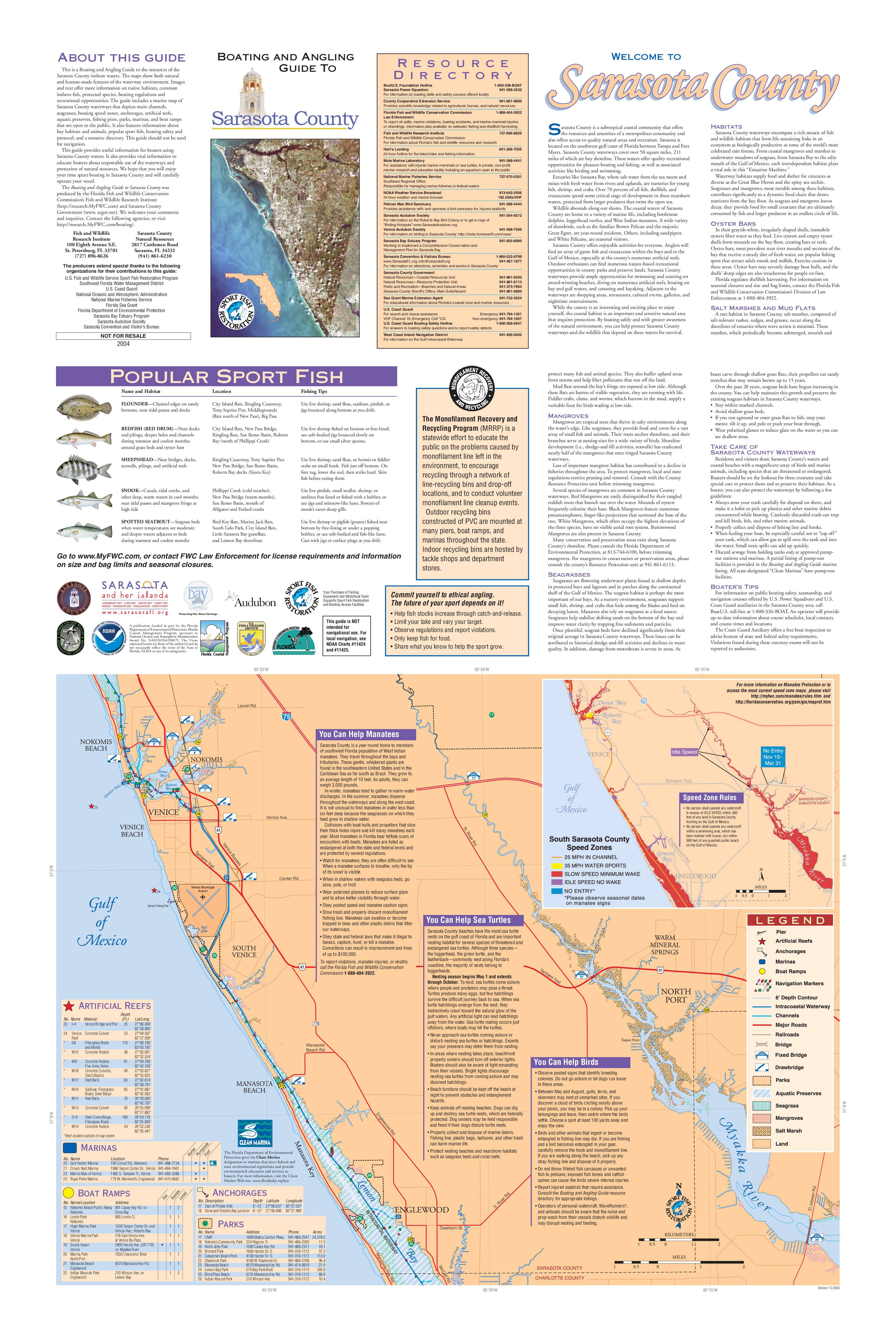Boating and Angling Guide to South Sarasota County