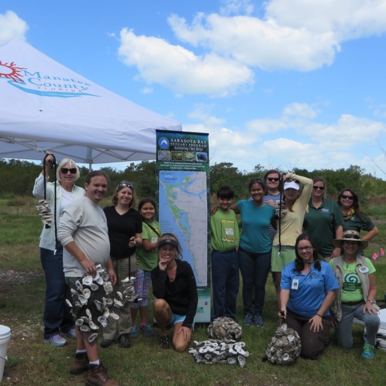2017 Perico Oyster Volunteers photo of group